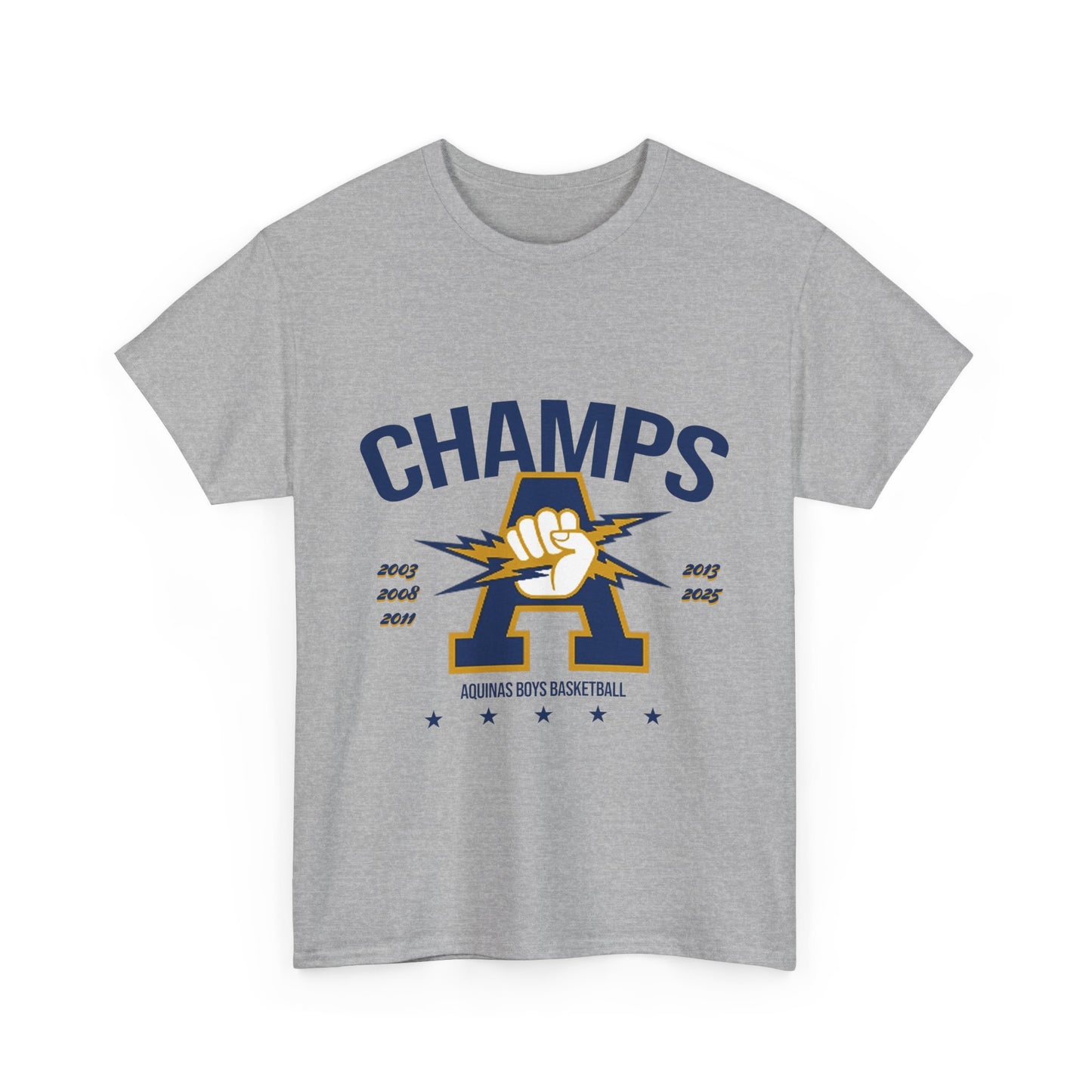 Aquinas Boys Basketball 5-Time State Champions T-Shirt