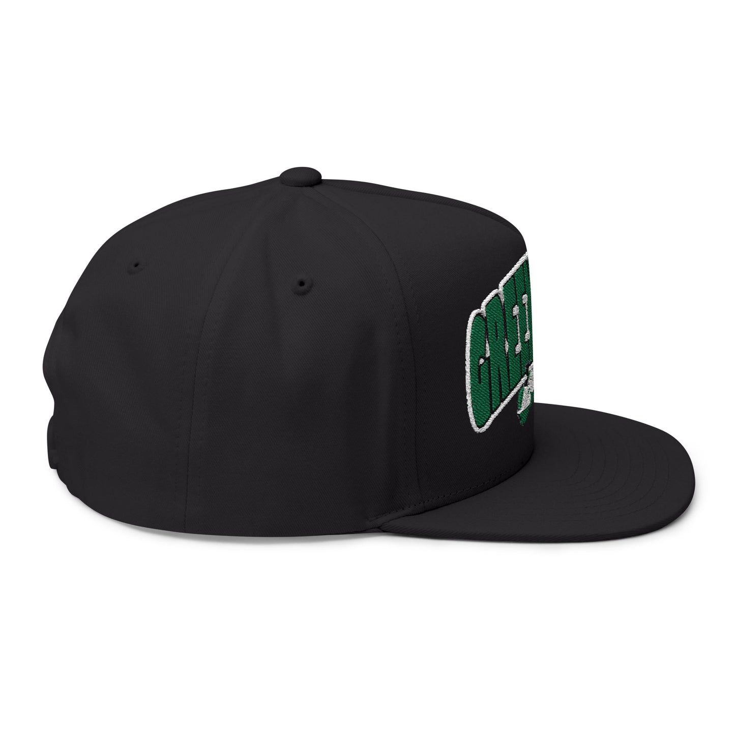 Vintage Green Lake Lakers Logo Flat Bill Cap