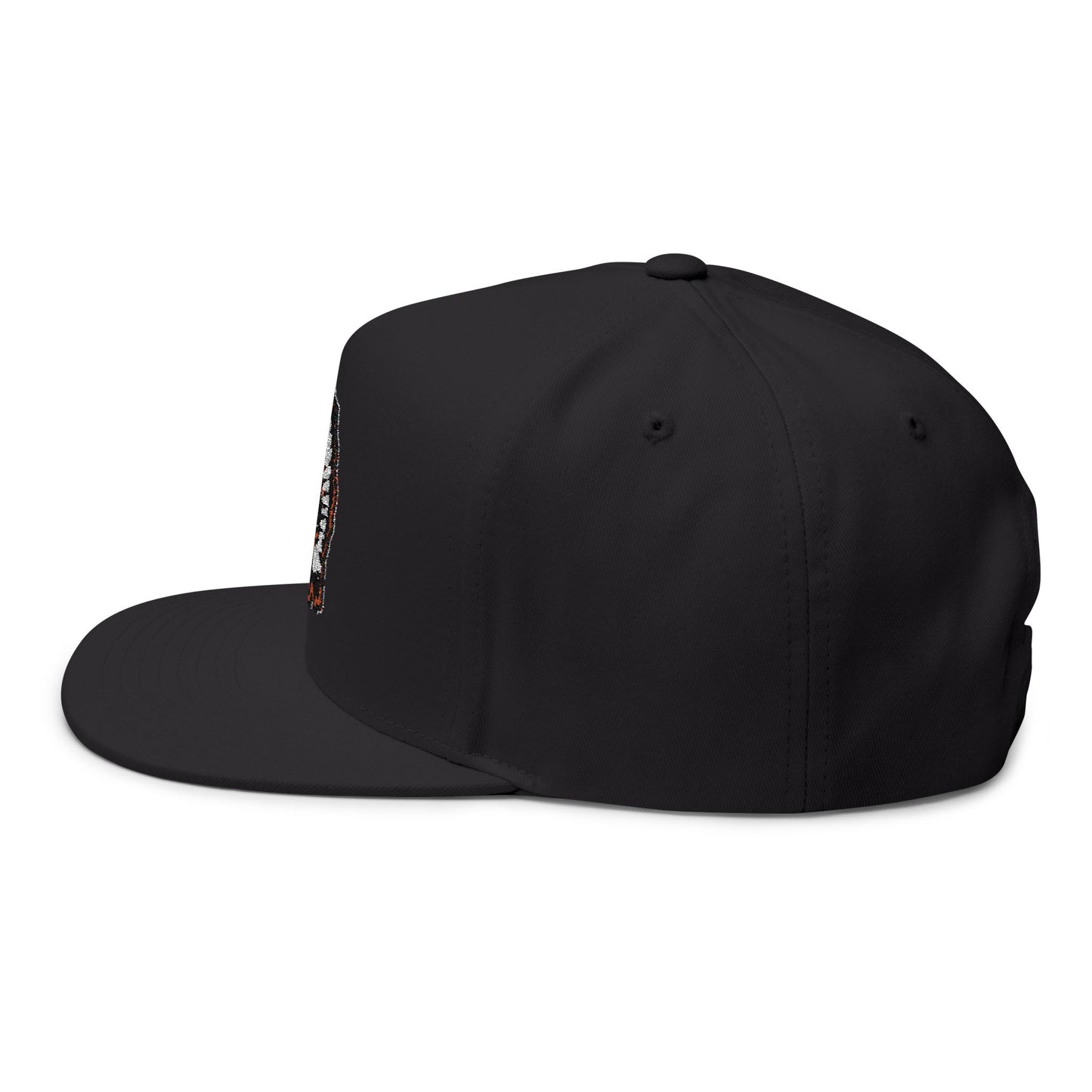 Portage Warriors Logo Flat Bill Cap