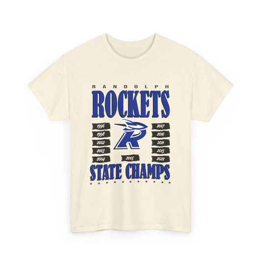 Randolph Boys Basketball 11-Time State Champions T-Shirt