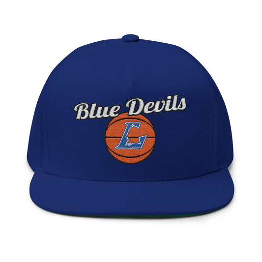 Lodi Blue Devils Basketball Flat Bill Cap
