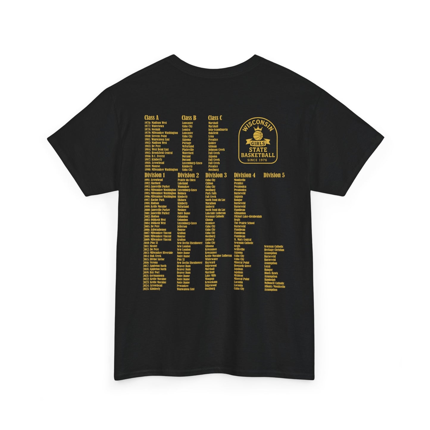 Wisconsin State Girls Basketball T-Shirt