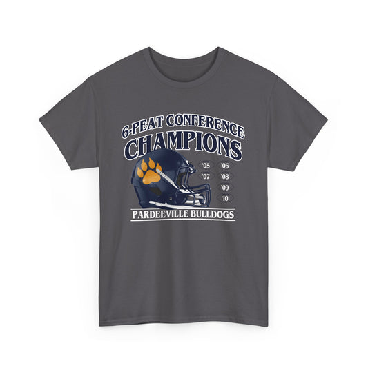 Pardeeville Football 6-Peat Conference Champions T-Shirt