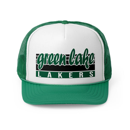 Vintage Green Lake Laker Trucker Cap