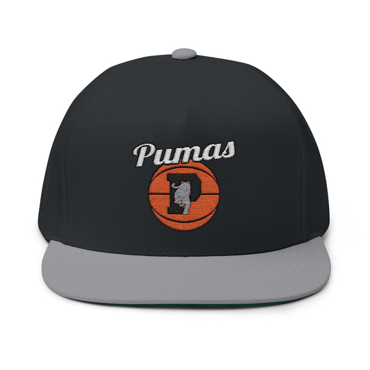 Poynette Pumas Basketball Flat Bill Cap